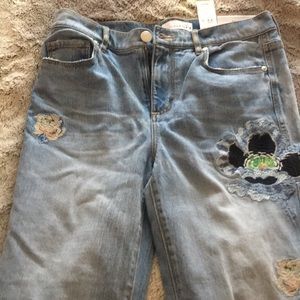 Loft Embroidered Jeans